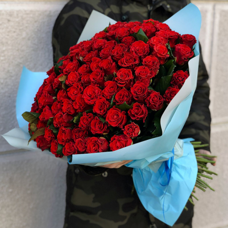 101 роза Эль Торро 40см - Фото 1