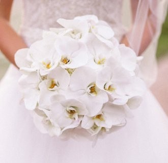 Букет невесты из орхидей - Фото 1