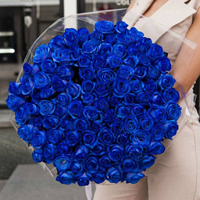 Букет «Фантазия» из 101 синей розы