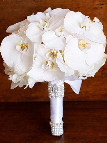 Букет невесты из орхидеи Фаленопсис - Фото 1