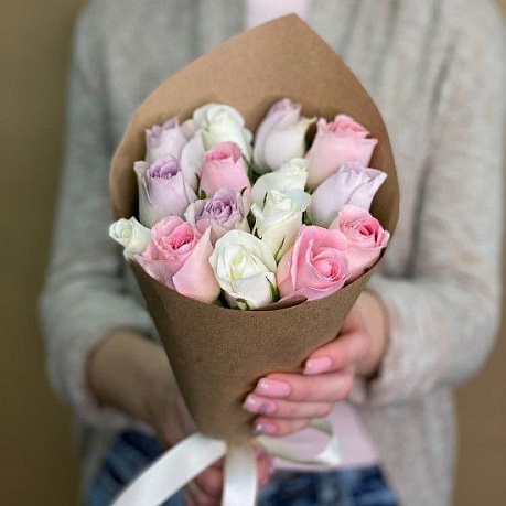 Букет кенийских роз Теплые воспоминания - Фото 1