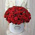 51 красная роза в шляпной коробке - Фото 3