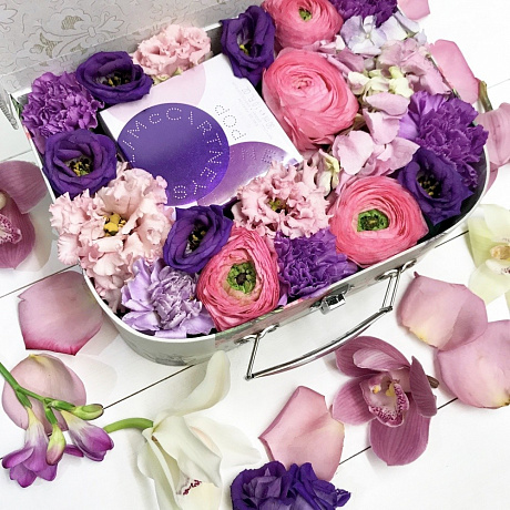 Цветы в коробке с духами Stella McCartney Pop - Фото 1