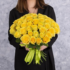 Букет из 39 желтых роз