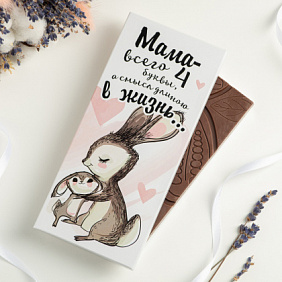 Шоколад "Мама - всего 4 буквы, а смысл длинною в жизнь"