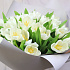 Букет 51 белый тюльпан  - Фото 3