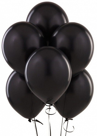 6 черных шаров Пастель - Фото 1