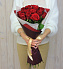 15 красных роз 60 см - Фото 1