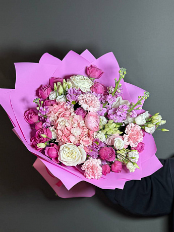 Букет цветов Сиреневый туман - Фото 1