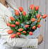 Оранжевые тюльпаны в шляпной коробке - Фото 2