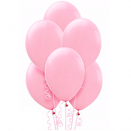 9 гелиевых розовых шаров для девочки - Фото 1