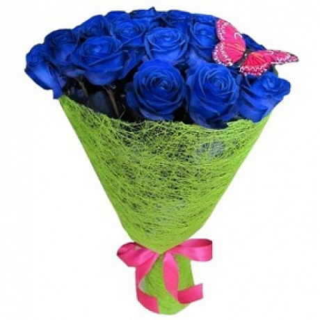 Букет синих роз Кокетка - Фото 1
