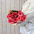 Букет 7 розовых кенийских роз 40 см - Фото 4