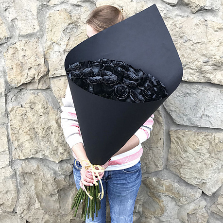 39 черных роз - Фото 1