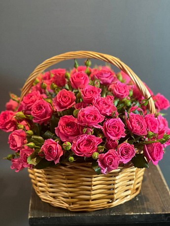 15 розовых кустовых роз Эмоции любви - Фото 1