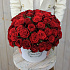35 красных роз в коробке - Фото 2