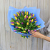 51 жёлто-фиолетовый тюльпан - Фото 4