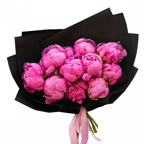 11 розовых пионов - Фото 1