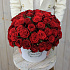 35 красных роз в коробке - Фото 1