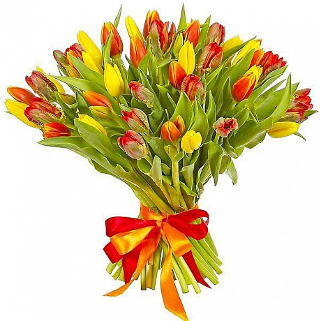 Букет тюльпанов Жизель - Фото 1