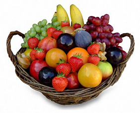 Корзина с фруктами и ягодами "Хорошего настроения!"