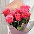 Букет 7 розовых кенийских роз 40 см - Фото 5
