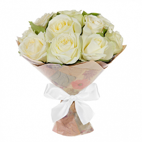 Букет белых роз Парус - Фото 1
