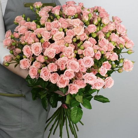 Букет из 35 кустовых роз - Фото 1