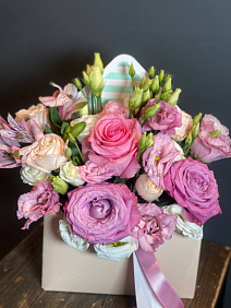 Конверт с цветами Розовый 