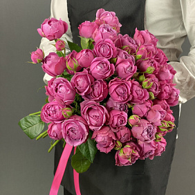 Букет из 15 пионовидных роз  Мисти Баблс