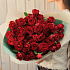 Букет красных кустовых роз - Фото 5