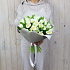 Букет 51 белый тюльпан  - Фото 4