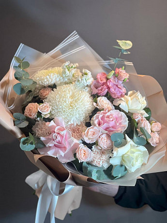 Букет цветов Маршмеллоу - Фото 1