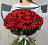 101 красная роза 60 см - Фото 4